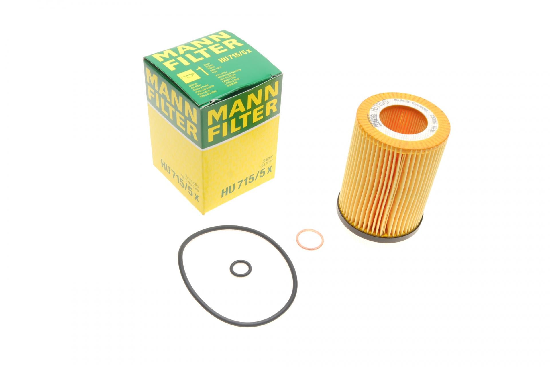 Фильтр масляный Mann-Filter для BMW 5 E60/E61/6 E63/E64/7 E65/E66/X5 E53 3,6-4,8i N62 01-06 (HU 715/5 X) Фильтр масляный Mann-Filter для BMW 5 E60/E61/6 E63/E64/7 E65/E66/X5 E53 3,6-4,8i N62 01-06 (HU 715/5 X)