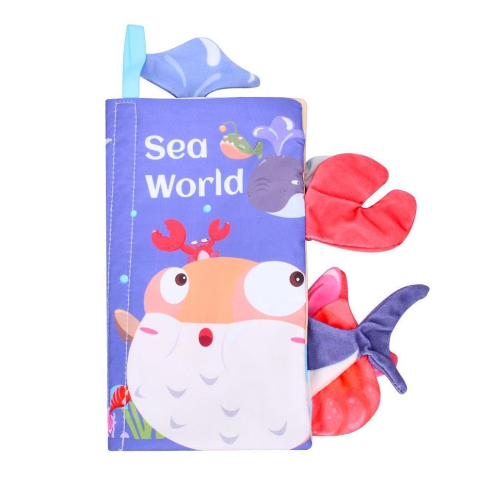 Розвиваюча книжка-шуршалка Sea world англійські слова (668-230)