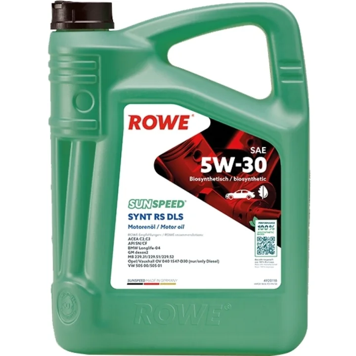 Моторное масло ROWE Sunspeed Synt RS DLS 5W-30 5 л (4920118005099)