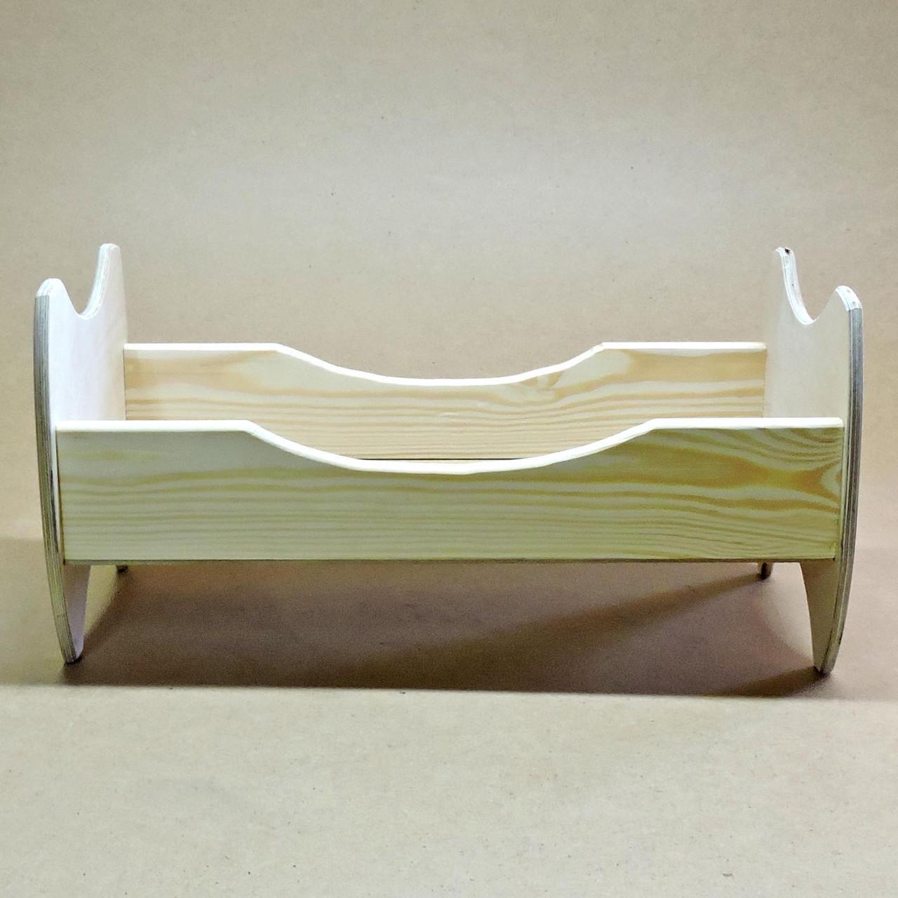 Кровать для кукол из дерева Жасмин Бланже (КРТ-000701)