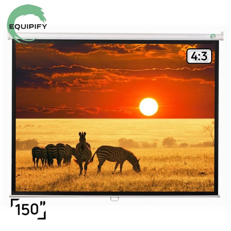 Екран проекційний EQUIPIFY PSBC150 настінний стельовий 150" 300x220 см 4:3 (tf2917) - фото 2 Екран проекційний EQUIPIFY PSBC150 настінний стельовий 150" 300x220 см 4:3 (tf2917) - фото 2