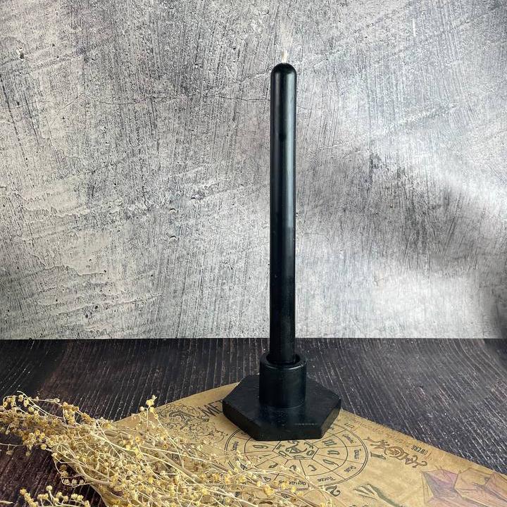 Свічка воскова 25 см 1шт. Чорний (305_14-125)