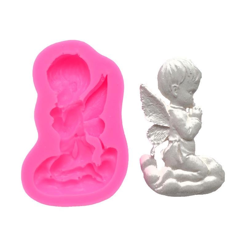 Кондитерский молд Ангел 77x58 мм Розовый (2973) Кондитерский молд Ангел 77x58 мм Розовый (2973)