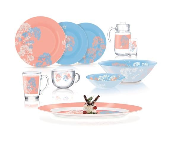 Сервіз столовий Luminarc AMB Rose Mix&Match 46 пр. (Q4740)