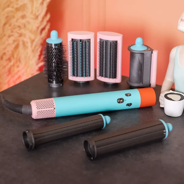 Мультистайлер для волосся Airwrap Complete Long 6 насадок Блакитний (29879066) - фото 10