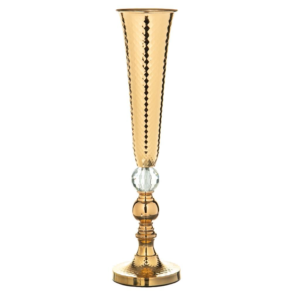 Напольная металлическая ваза-подсвечник Light House Альбертина 65 см Золото