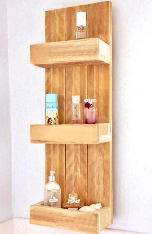 Полка для ванной из дерева Бремен Сиена (ВНП/000205)