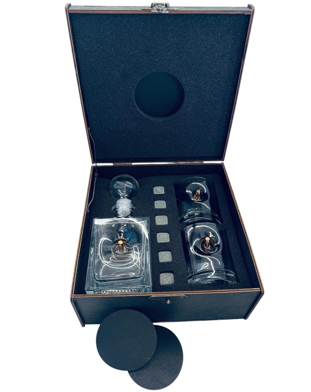 Набор VIP Gorillas BBQ 2 стакана Пуля камни в коробке (GL12)