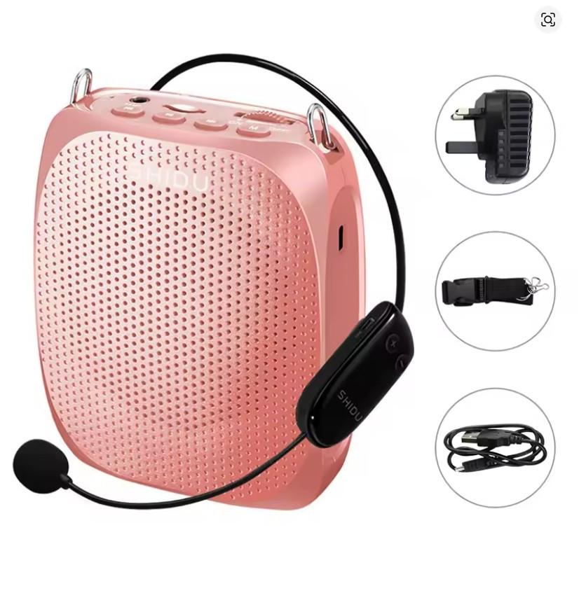 Гучномовець SHIDU S615 з беспроводним та шнуровим наголовним мікрофоном (2746864838) - фото 2