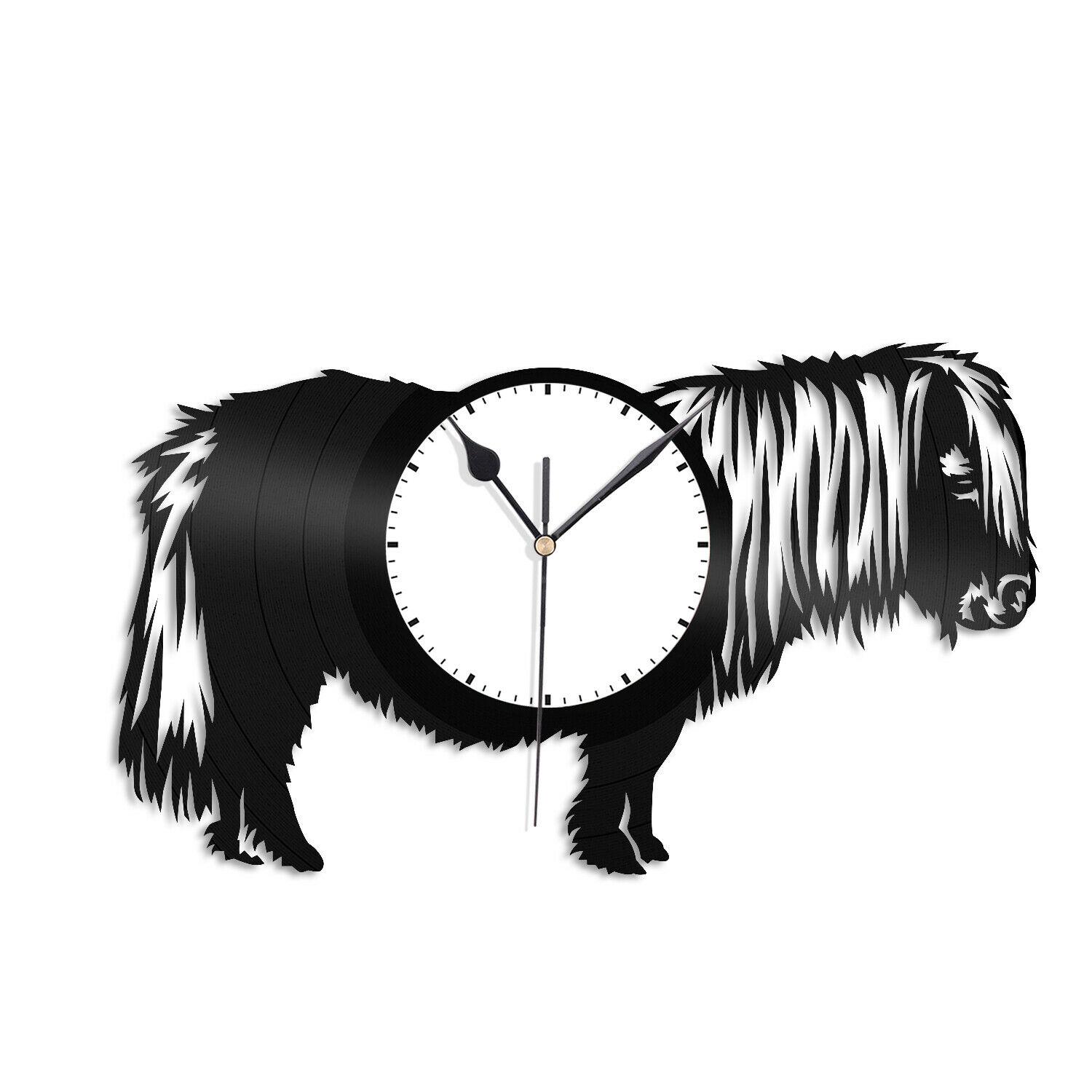 Часы настенные Пони 1868 из виниловой пластинки