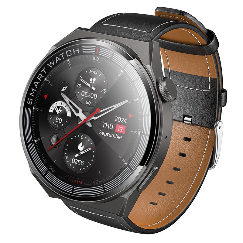 Смарт-годинник Hoco Y35 36 мм 250 mAh IP67 Smart sports watch call version Black (6942007663649)