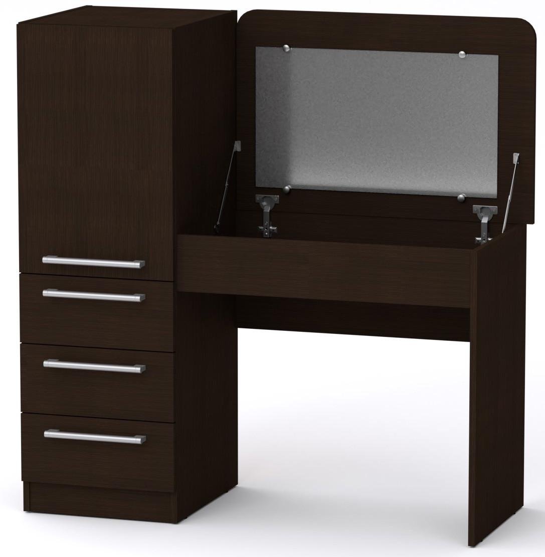 Туалетний столик Компаніт Трюмо-8 з пеналом та дзеркалом Венге (10949033)