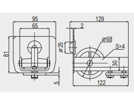 Кінцевий ролик Roll Grand А для воріт вагою до 800 кг до 8 м - фото 2 Кінцевий ролик Roll Grand А для воріт вагою до 800 кг до 8 м - фото 2