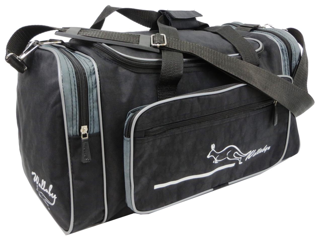 Сумка спортивная Wallaby 270-4 23 л Черный/Серый