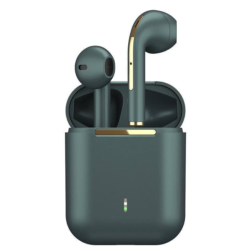 Наушники J18 TWS Bluetooth EARBUDS с зарядным кейсом Зеленый (14557920)