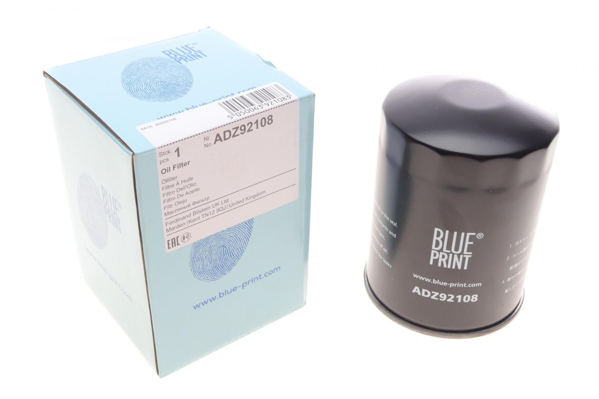 Фильтр масляный BLUE PRINT для Mazda 626 2,0 D 87-97/Suzuki Grand Vitara 2,0TD 94-03 (ADZ92108)