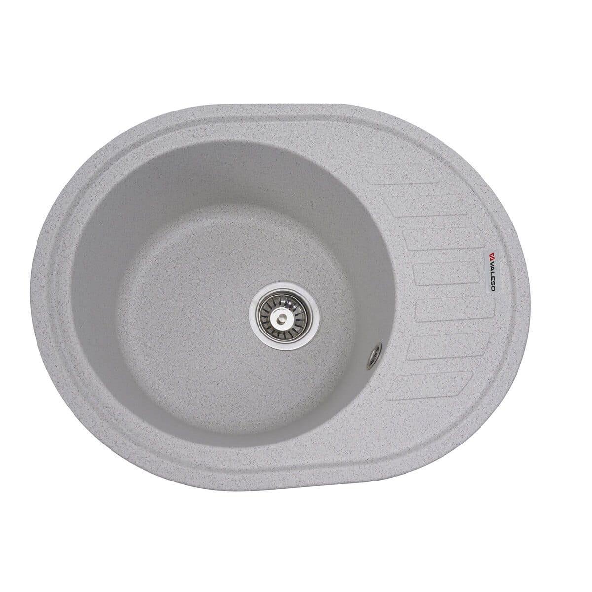 Мойка гранитная Valeso Soul 620х500 врезная овальная Топаз матовый (PLTM-SP000047422)