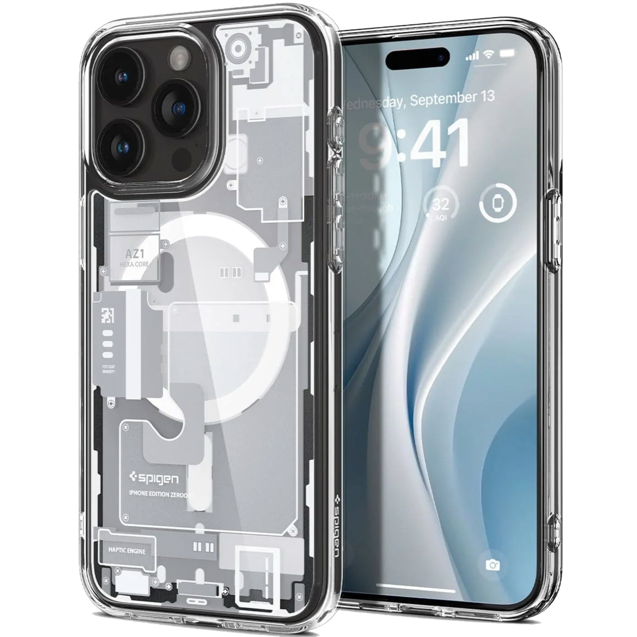 Чехол накладка Spigen U.H.MAG Zero One Case with MagSafe for iPhone 15 Pro Max White (ACS07034)