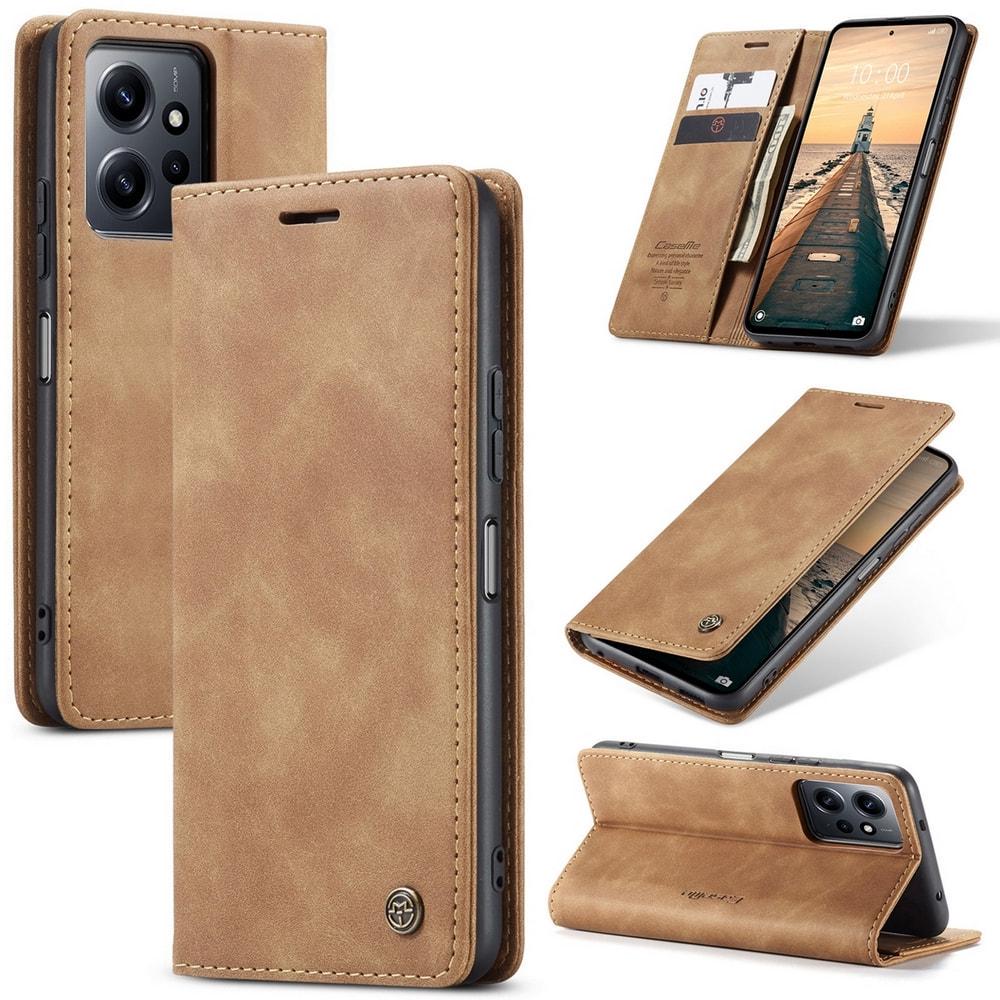Чехол книжка с магнитом Xiaomi Redmi Note 12 CaseMe Brown (32843-30)
