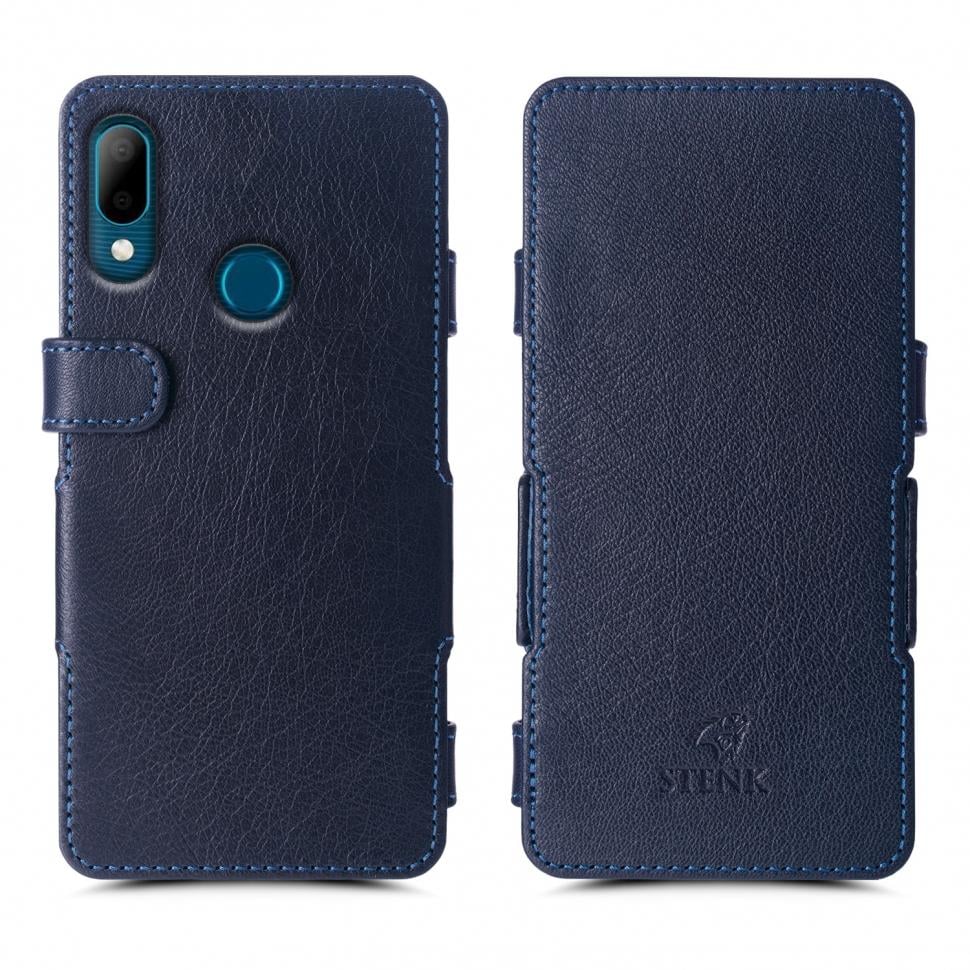 Чехол книжка Stenk Prime для HTC Wildfire E2 Синий (68154)