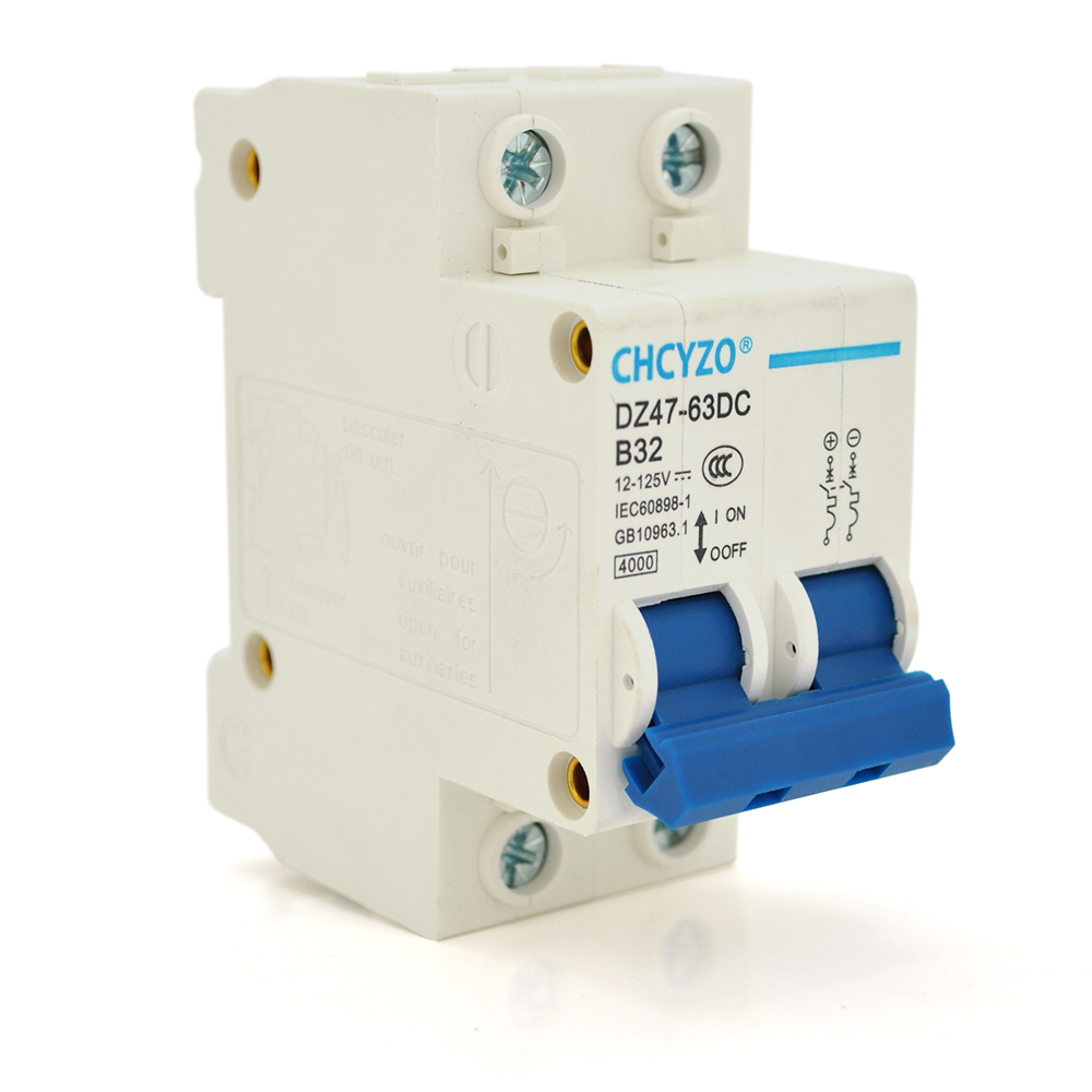 Автоматический выключатель CHCYZO DZ47-63DC-B32 2P 32A 12-125V (YUT_V111269)
