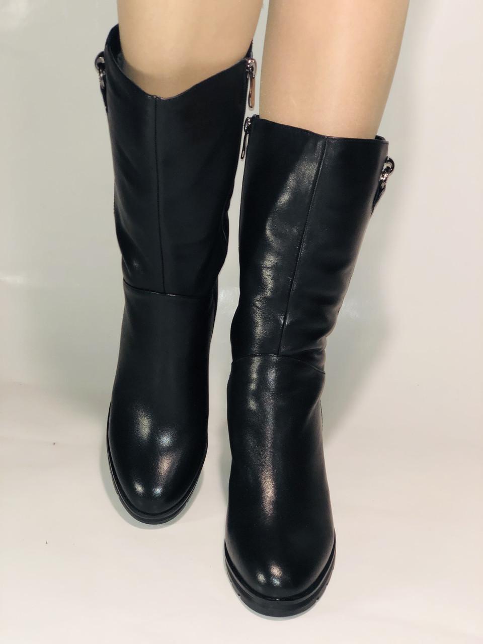 Полусапожки женские зимние Molka р. 40 25,5 см Черный (2445) - фото 4 Полусапожки женские зимние Molka р. 40 25,5 см Черный (2445) - фото 4