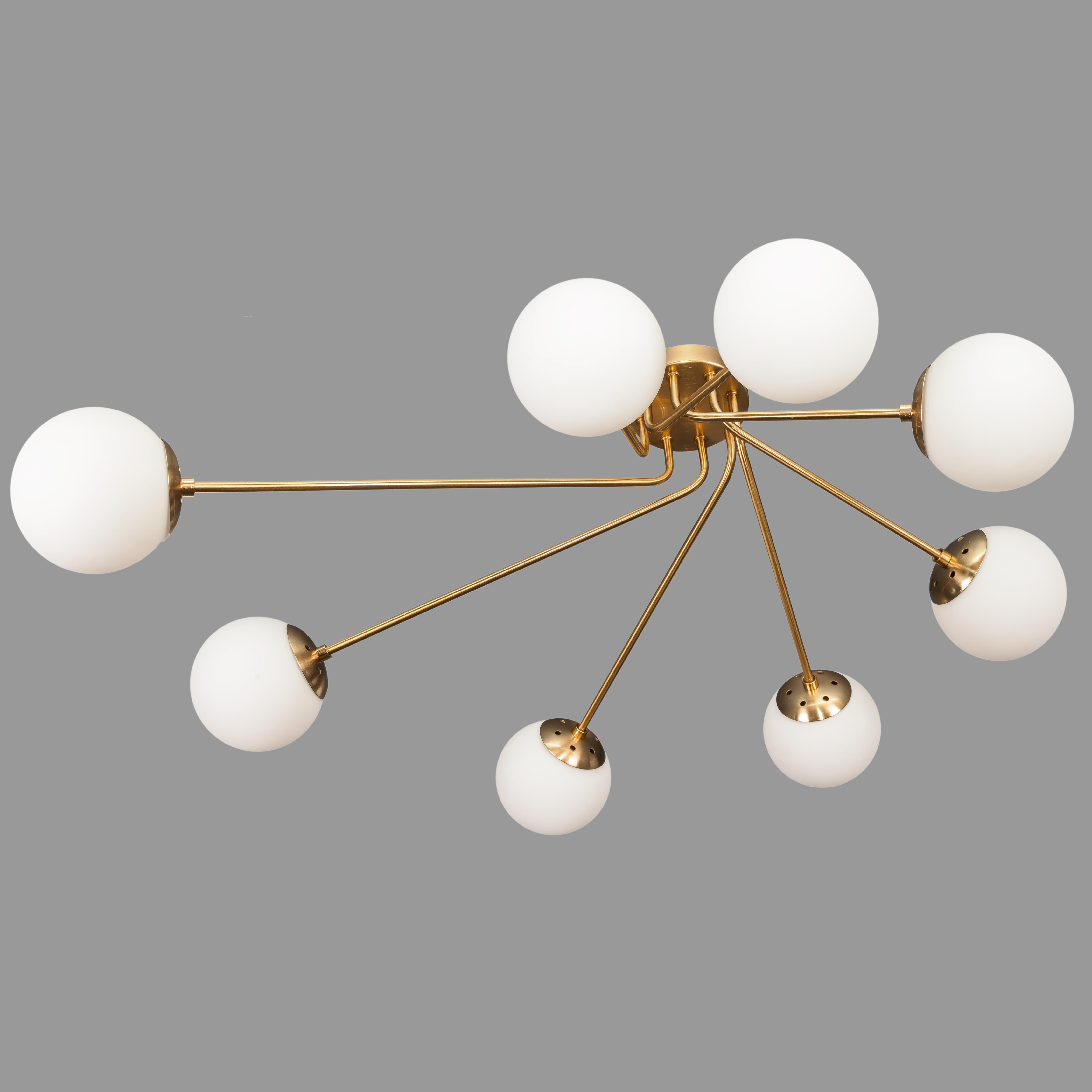 Люстра потолочная на 8 плафонов Бронзовый (52-9803-8 BRZ+WH) Люстра потолочная на 8 плафонов Бронзовый (52-9803-8 BRZ+WH)