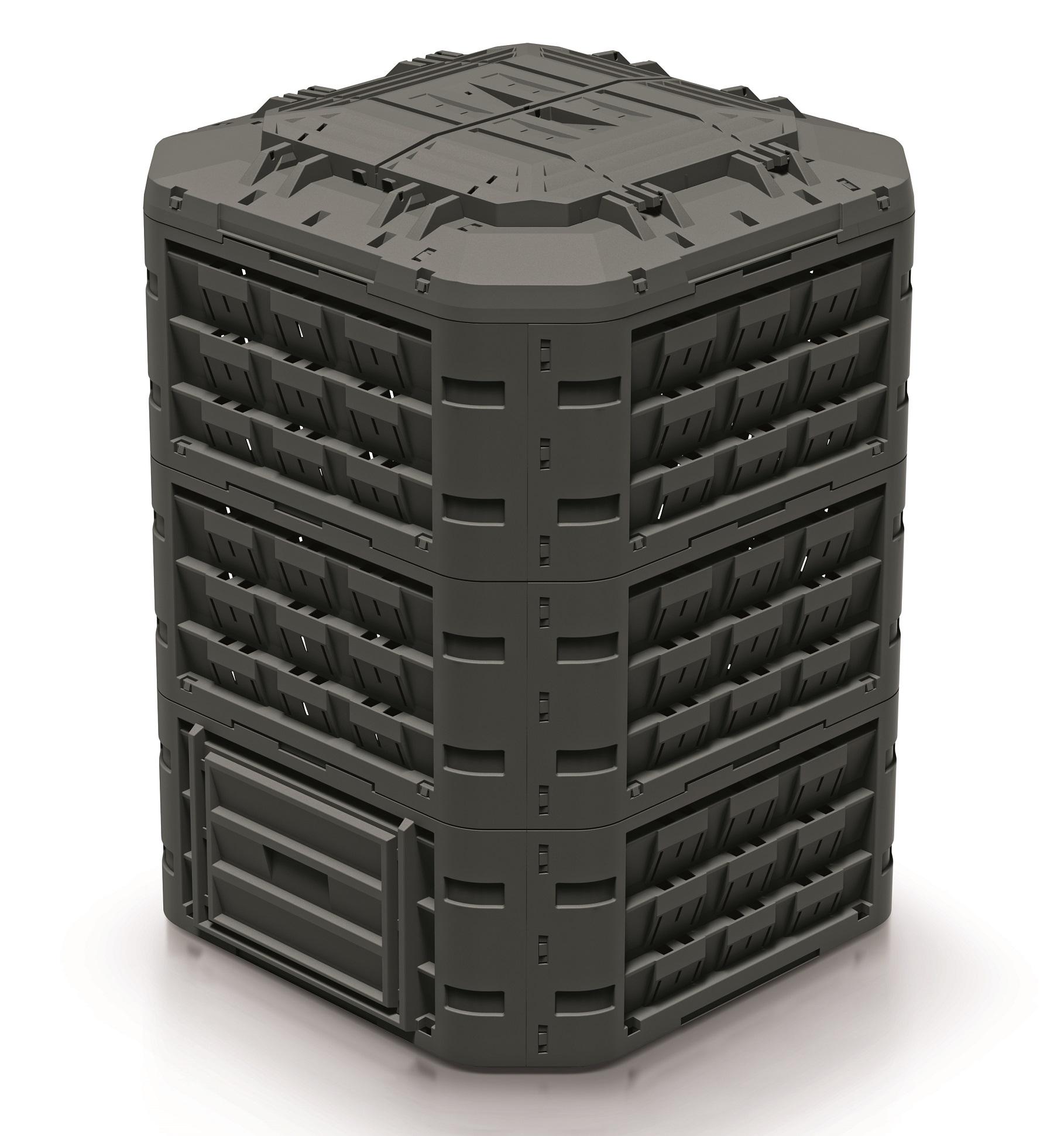 Компостер пластиковий Prosperplast Compogreen Vario 950 л Чорний (5905197574943)