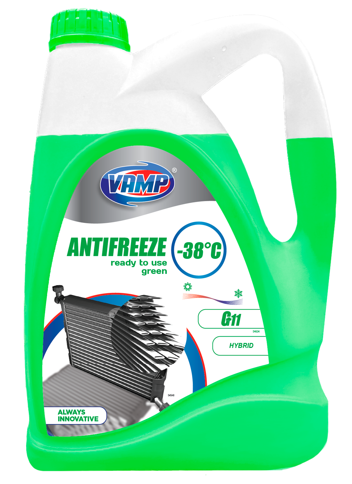 Антифриз ВАМП G11 -40°C 10 л Зелений (42517)
