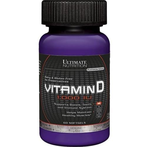 Вітамін D для спорту Ultimate Nutrition Vitamin D Softgels 1.000 IU 60 Caps