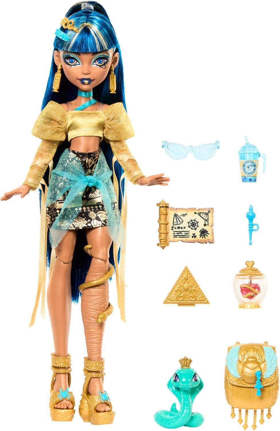Кукла Monster High Cleo De Nile Mattel HXH74 с аксессуарами (33409423) Кукла Monster High Cleo De Nile Mattel HXH74 с аксессуарами (33409423)