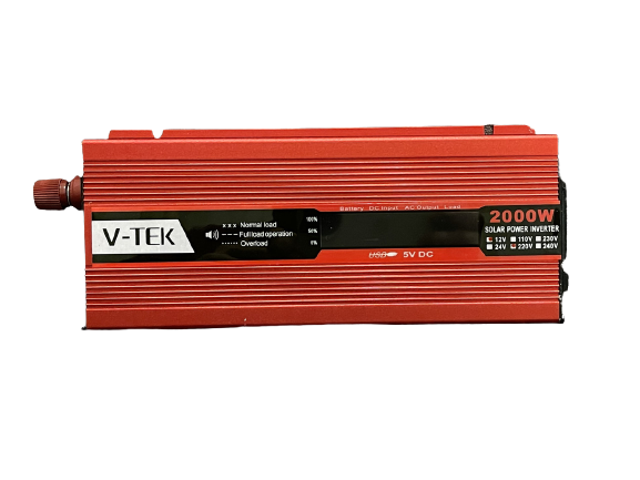 Перетворювач автомобільного струму V-TEK 12-220 V 2000 W (133252323)