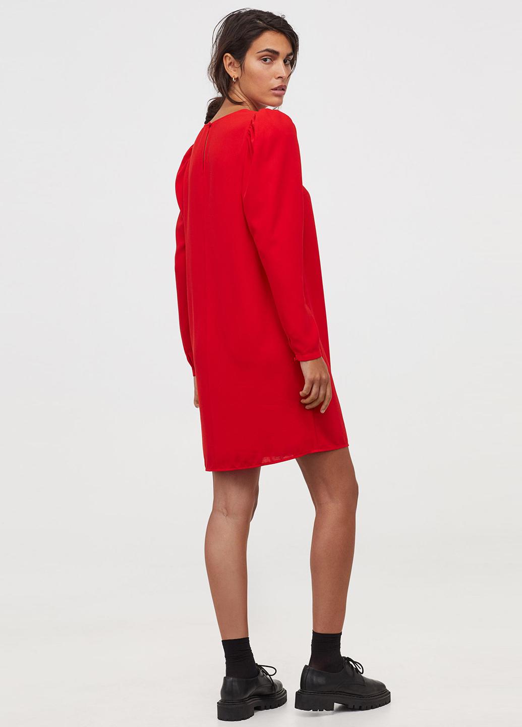 Платье H&M М Красный (915625004b42)