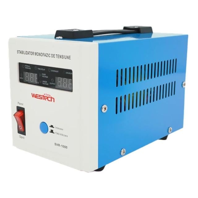 Стабілізатор напруги Westech SVR-1000ВA/750Вт однофазний релейний (3122996199) Стабілізатор напруги Westech SVR-1000ВA/750Вт однофазний релейний (3122996199)