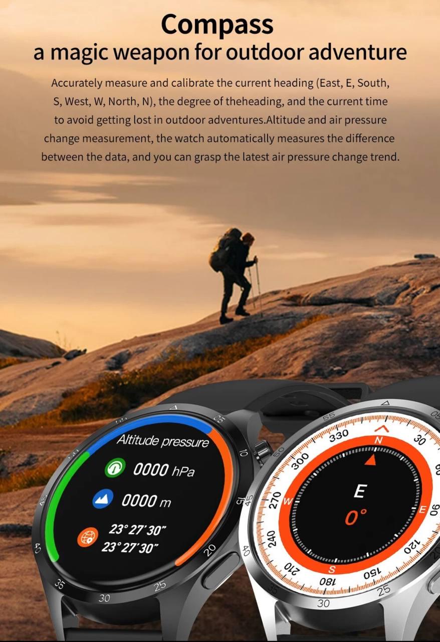Смарт-часы Watch GT4 PRO Amoled NFC Черные (15049343) - фото 5