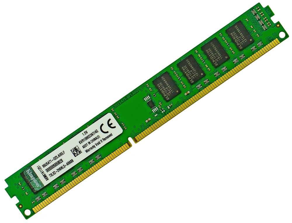 Оперативна пам'ять Kingston DDR3 4GB 1066MHz (KVR1066D3N7/4G), універсальна для INTEL та AMD