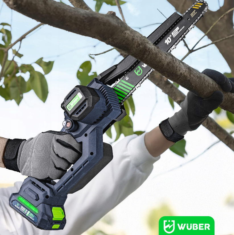 Пила аккумуляторная цепная Wuber 2 аккумулятора 2Ач 20В/2 шины - фото 8