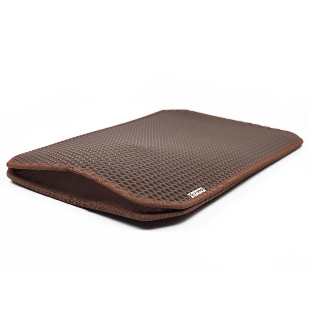 Коврик двухслойный Cat in Box для кошачьего лотка EVA на липучках 60x40 см Коричневый - фото 1 Коврик двухслойный Cat in Box для кошачьего лотка EVA на липучках 60x40 см Коричневый - фото 1