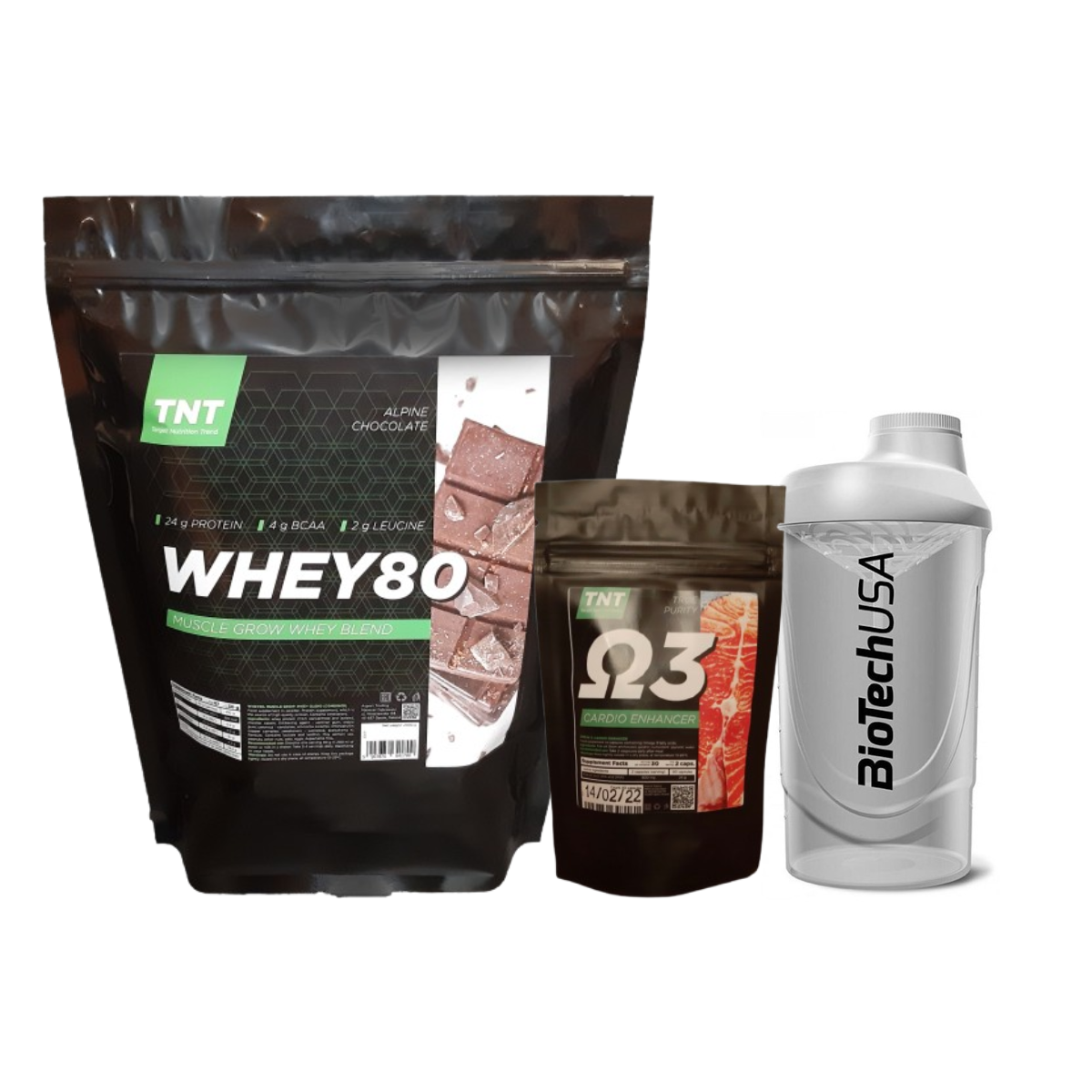 Протеин сывороточный TNT 80%/Омега-3 TNT/шейкер (2407846392)