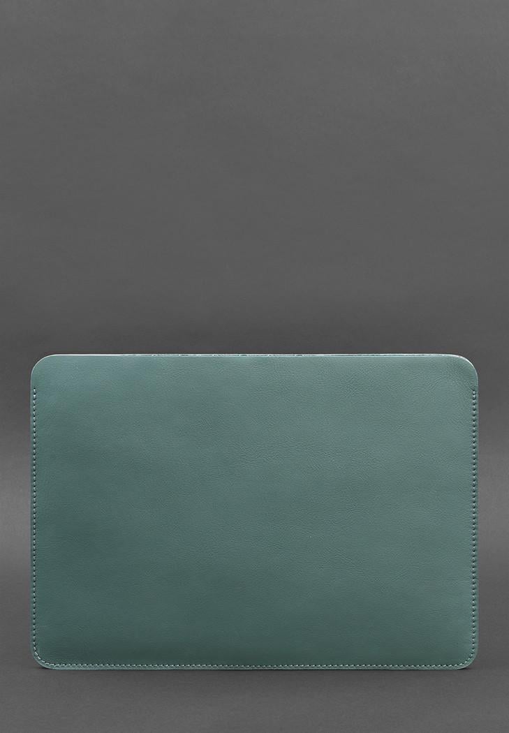 Чехол из натуральной кожидля MacBook 13" Бирюзовый (A-027541) - фото 2 Чехол из натуральной кожидля MacBook 13" Бирюзовый (A-027541) - фото 2