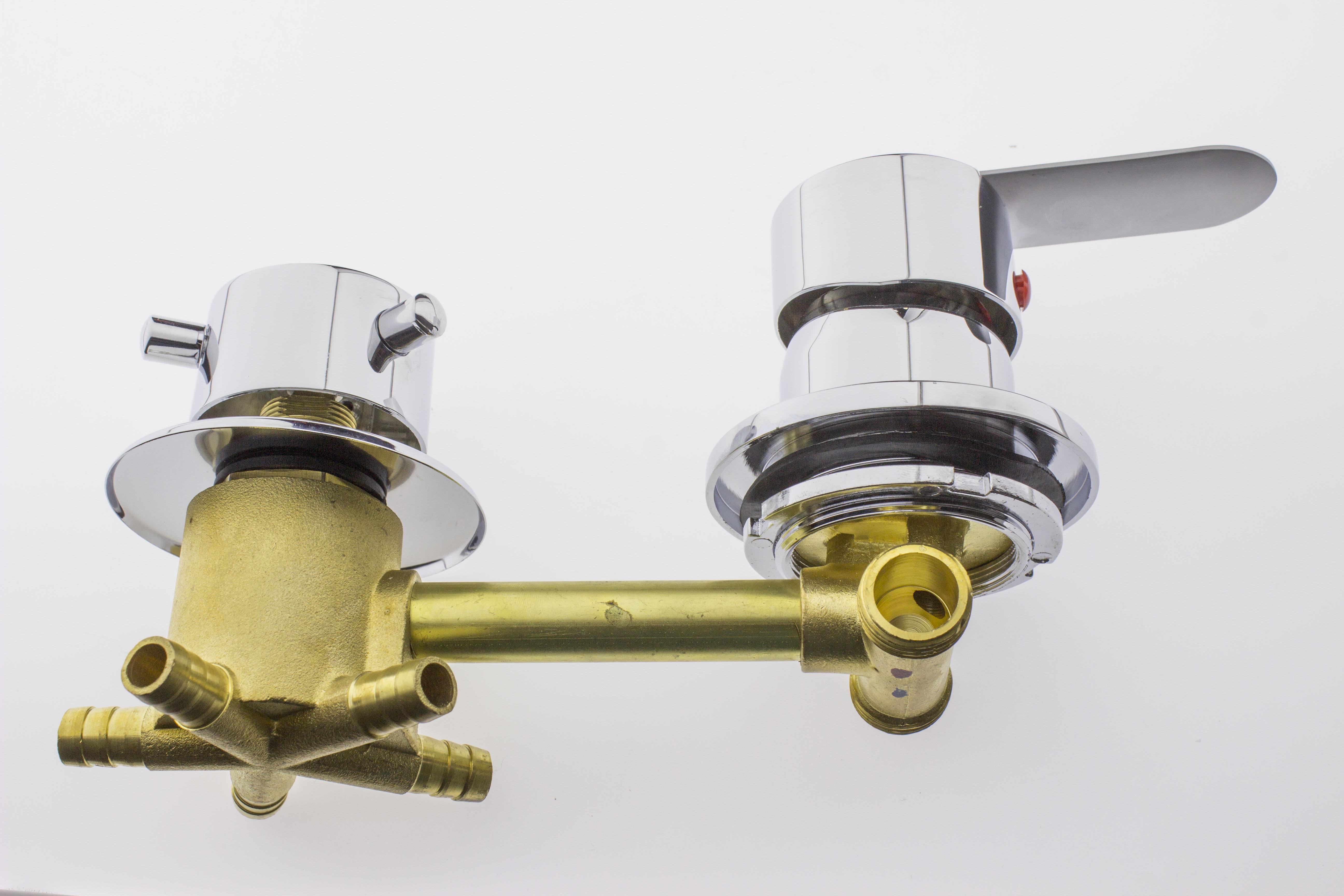 Змішувач для душової кабіни С-5\12 на п'ять положень з штуцерами і 12 см по центрам (12603765) - фото 8 Змішувач для душової кабіни С-5\12 на п'ять положень з штуцерами і 12 см по центрам (12603765) - фото 8