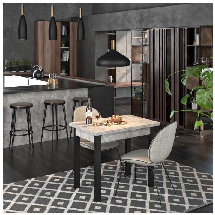 Стол-трансформер Knap Knap Gustus 120х90х73,5 см Дуб Сонома - фото 5 Стол-трансформер Knap Knap Gustus 120х90х73,5 см Дуб Сонома - фото 5