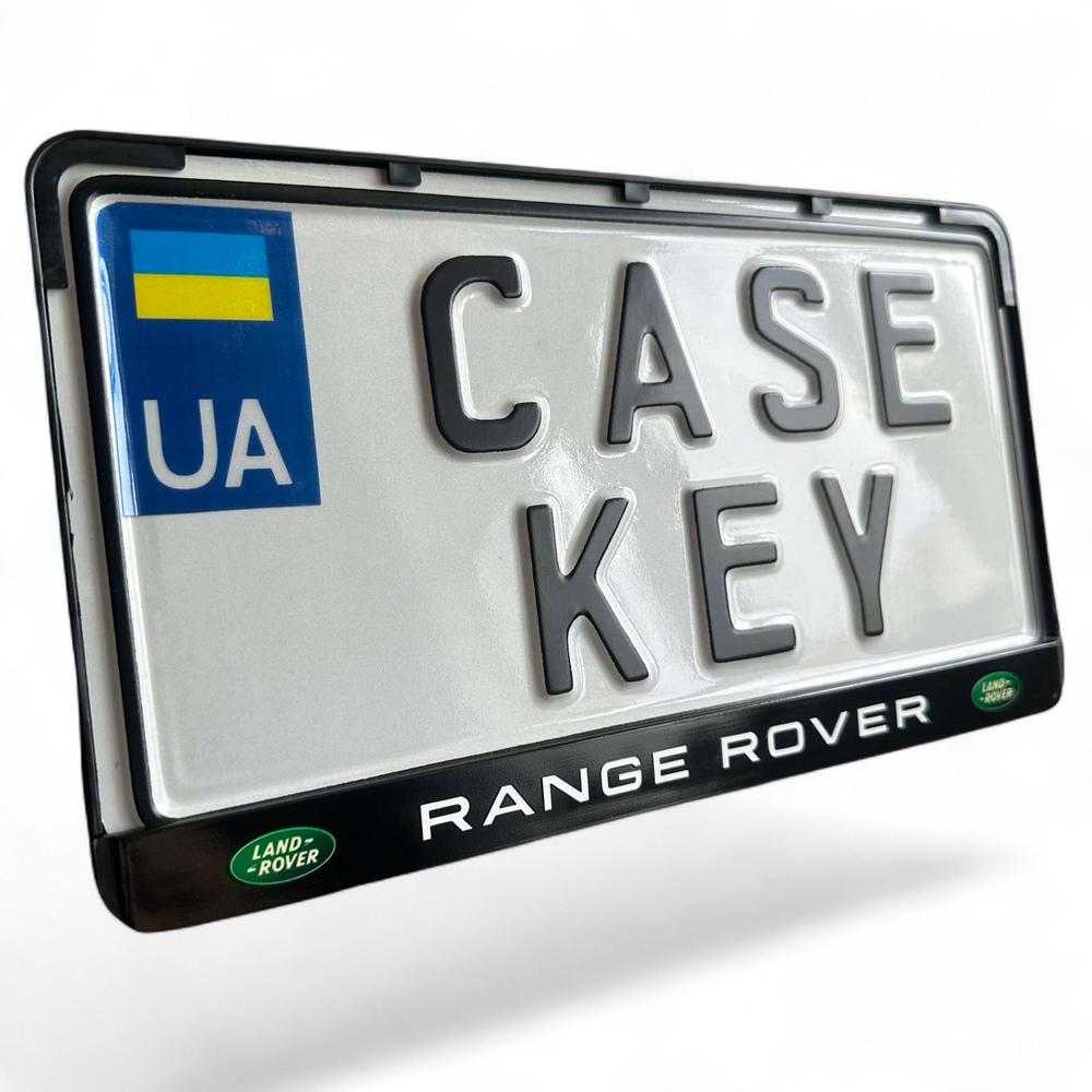 Авторамка США с лакированной печатью Range Rover (reramkausa2)