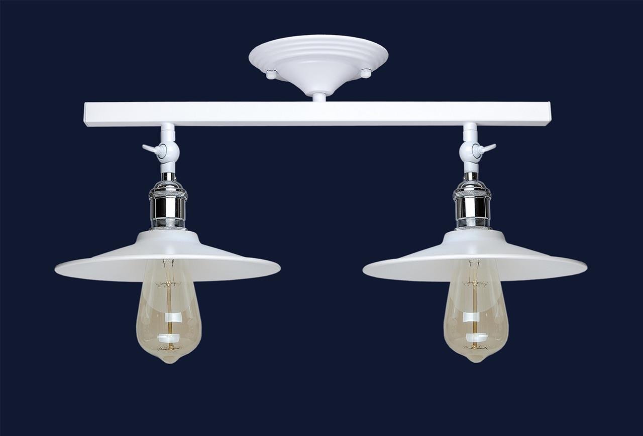 Люстра потолочная Levistella 752X837F-2 Лофт с двумя металлическими плафонами Белый (1887929256) - фото 2 Люстра потолочная Levistella 752X837F-2 Лофт с двумя металлическими плафонами Белый (1887929256) - фото 2