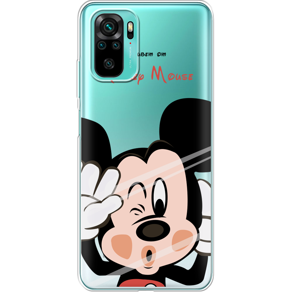 Чехол BoxFace Xiaomi Redmi Note 10 Mister M Прозрачный силикон (42029-cc58-42029)