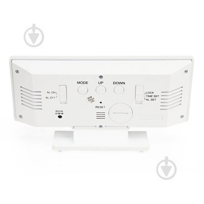 Настольные электронные часы VST-3618L White - фото 2