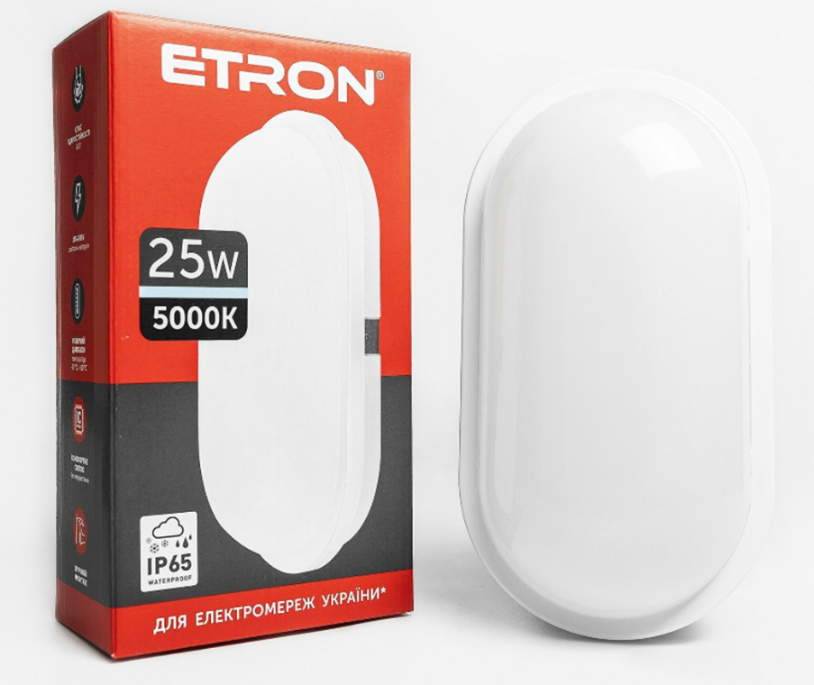 Світильник світлодіодний ETRON Communal 1-ESP-509-E 25W 5000К ellipse Світильник світлодіодний ETRON Communal 1-ESP-509-E 25W 5000К ellipse
