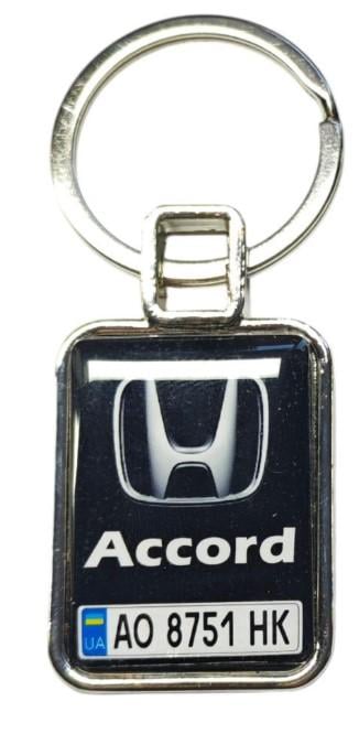 Брелок с номером автомобиля Honda двухсторонний (2479168795)