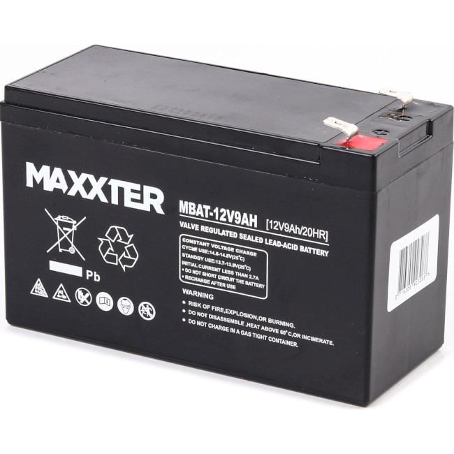 Аккумуляторная батарея MAXXTER MBAT-12V9AH F1 9Агод 12В Аккумуляторная батарея MAXXTER MBAT-12V9AH F1 9Агод 12В