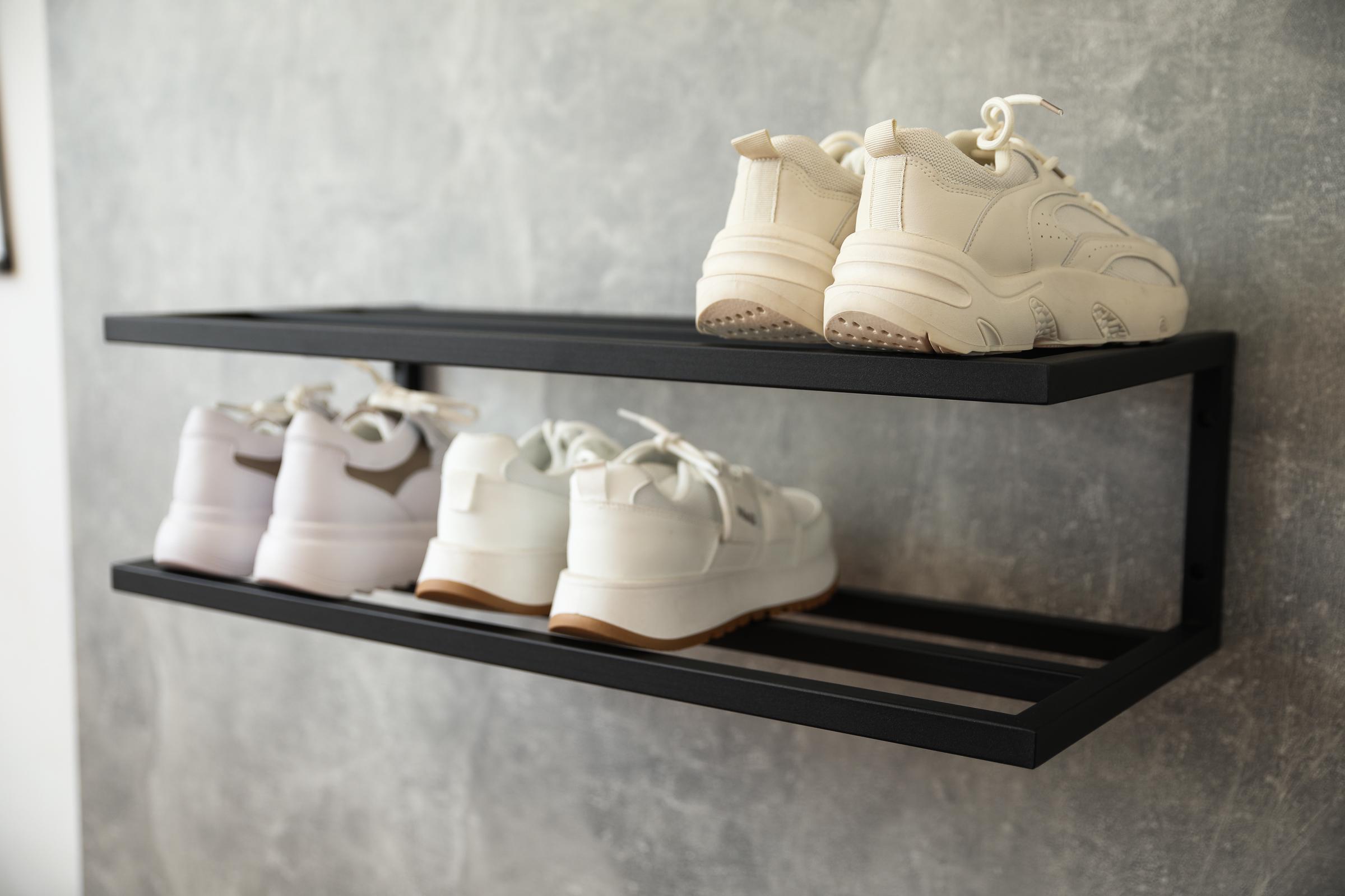 Полка для обуви Sharm двухэтажная из металла в стиле лофт 70х30х20 см (ML-18.4.) - фото 5 Полка для обуви Sharm двухэтажная из металла в стиле лофт 70х30х20 см (ML-18.4.) - фото 5